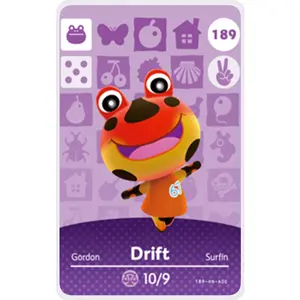 Drift - Villager NFC Card for Animal Crossing New Horizons Amiibo