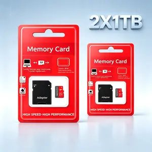 2 Complete Sets Micro SD Card for mobile phones, 1TB Microsdxc Card for dash cams, Micro TF SD Cards for car audio, durable sd memory card & sd card record videos on surveillance cameras and PC