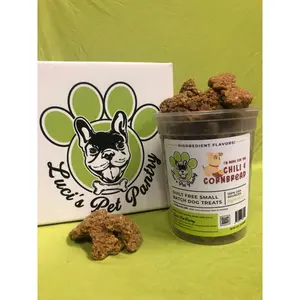 You Can't Have My Chili & Cornbread - All Natural "Beef & Corn" Dog & Puppy Treats - Disobedient Tub of Biscuits
