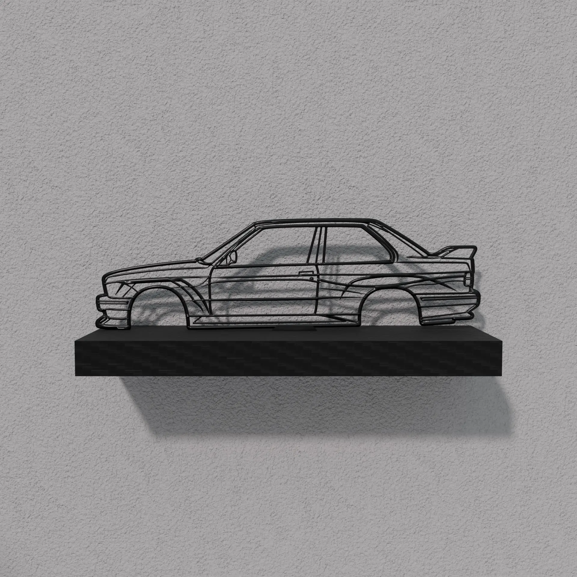 E30 Coupe Silhouette - Home Decor
