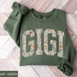 Gildan Floral Gigi Sweatshirt, Cute Gigi Crewneck Sweater, New Gigi Gift Sweatshirt for Grandma, Cozy Gigi Nana, Gift For Her