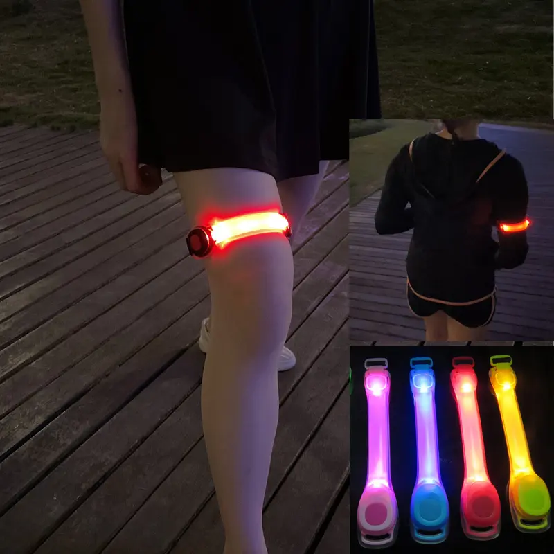 New outdoor sports running riding luminous arm strap, Velcro luminous arm strap, night warning luminous arm strap