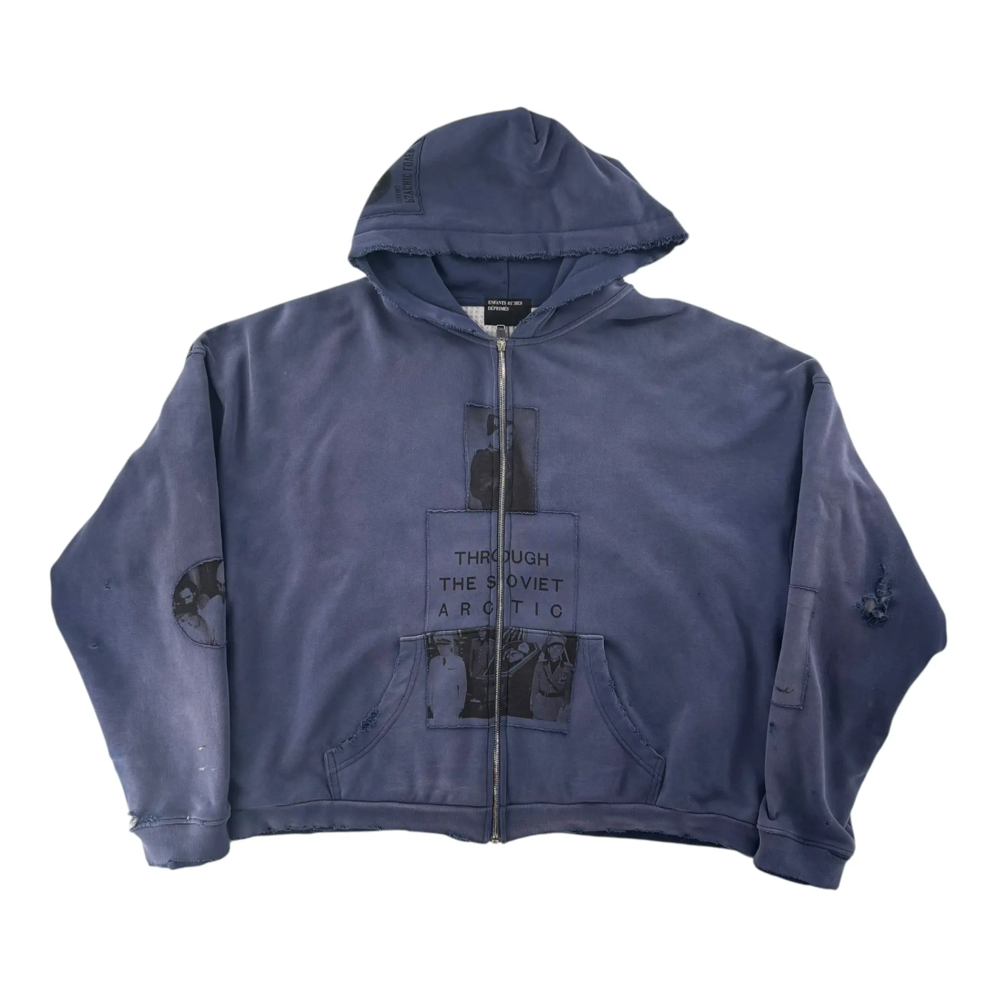 ERD Patchwork Zip Up Hoodie