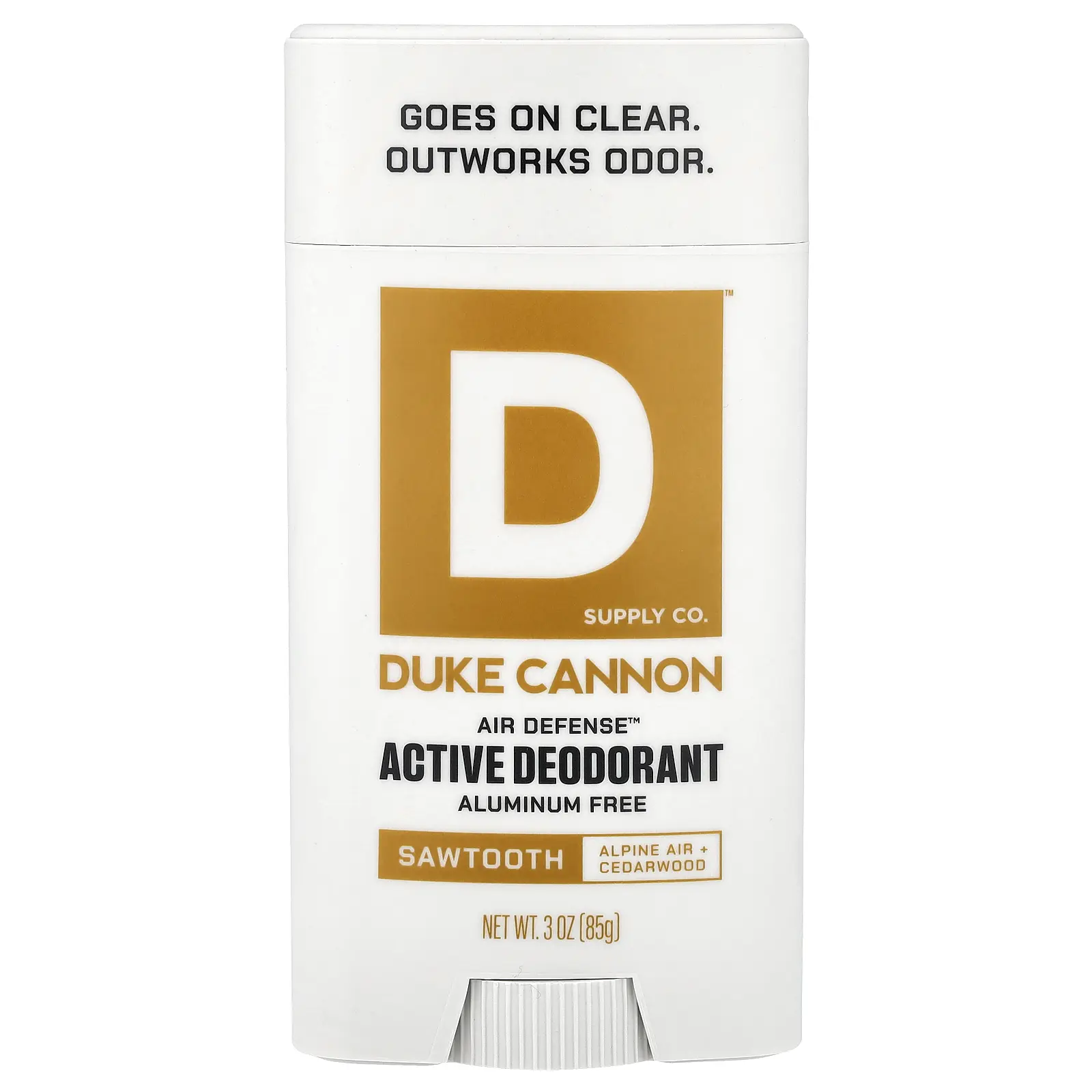 Duke Cannon Supply Co. Air Defense™, Active Deodorant, Aluminum Free, Sawtooth, 3 oz (85 g)