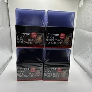 Ultra Pro 3X4 Super Thick Toploaders 4 Packs of 10 for up to 200pt Cards, = 40