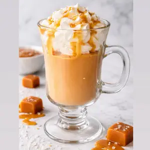 Salted Caramel Crème Scented Candle in Reusable Coffee Mug - Perfect for Home Decor & Gifts - Practical Present for Friends and Family