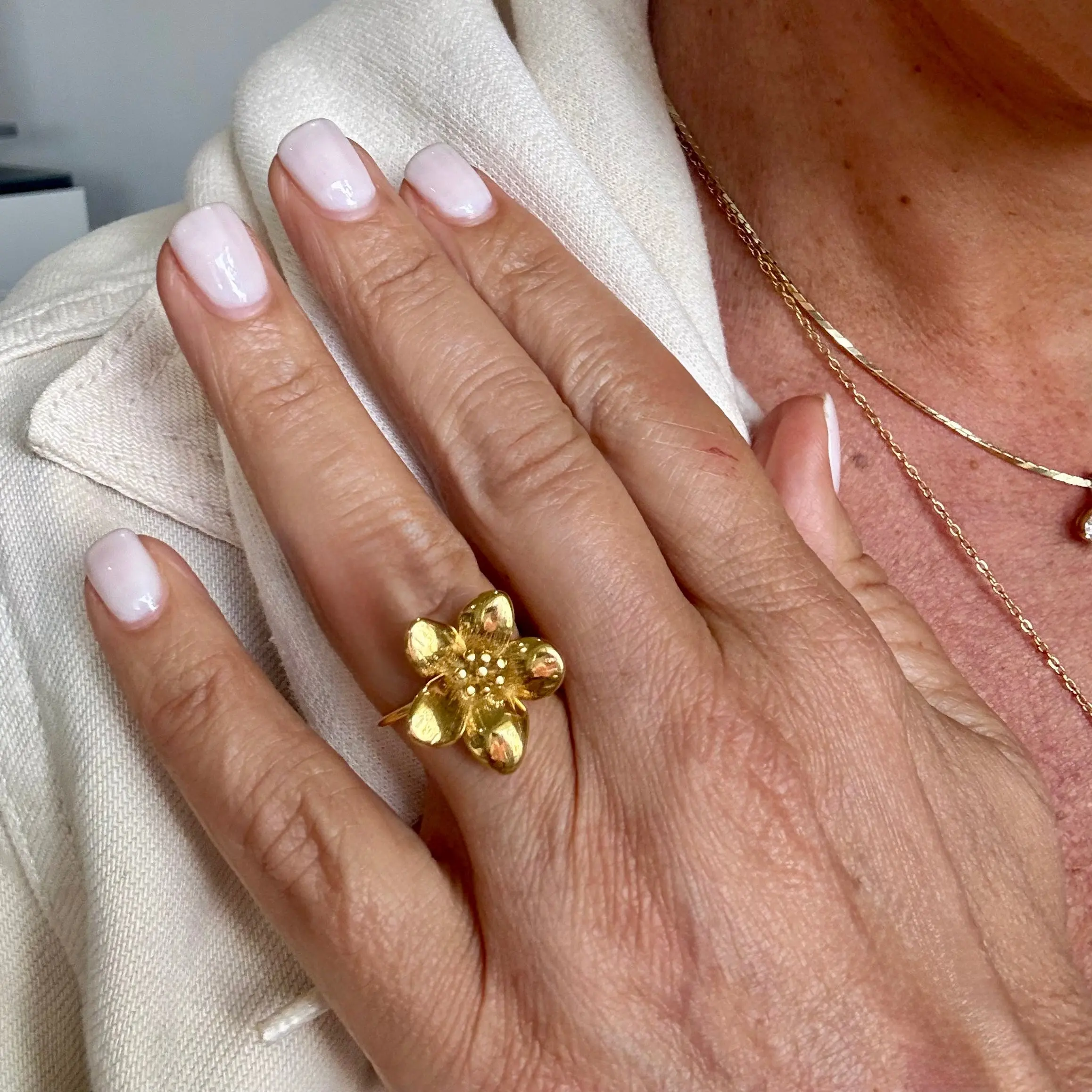 waterproof flower ring