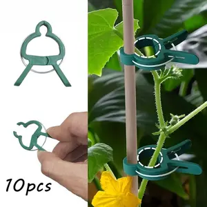 New adjustable plant support clip, a must-have for gardening, a support tool for tomatoes, vines and flowers, a reusable and durable plastic clip that helps the garden stay neat and beautiful, a Mother's Day gift.