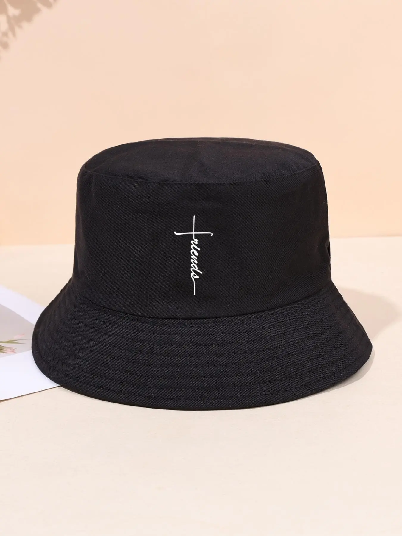 Cross Printing Reversible Bucket Hat, Fisherman Hat, Lightweight Sun Hat, Casual Holiday Beach Sun Hat for Travel, Fashion Accessories for Men & Women, Casual Trendy Hat, Fashion Hats