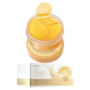 Korean Snail Mucin Eye Mask with Caffeine Firming and Hydrating Under Eye Patches for Dark Circles Puffiness and Fine Line Care
