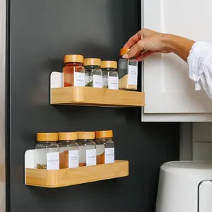 Fridge Shelf Set - Kitchen Edge 2-  Shelves with White Metal, 11in x 3.5in x 3in, Holds up to 10lbs, Secure Space-Saving Design