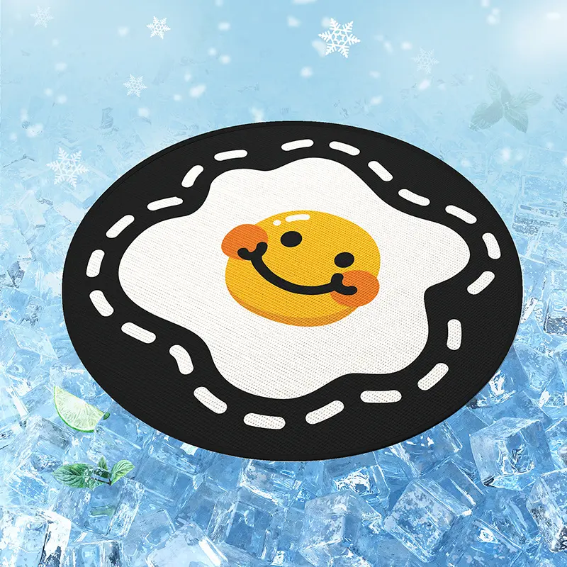 Round fried egg waffle