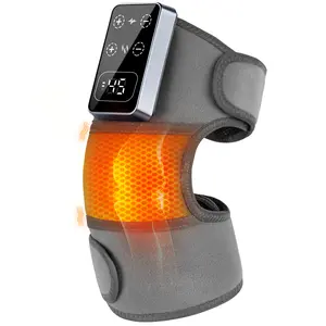 Portable Comfort Electric Cordless Knee Massager，Electric Heated Knee Brace, 5 Heat Levels & 3 Massage Modes, Personal Care Appliances，Gifts for Men and Women