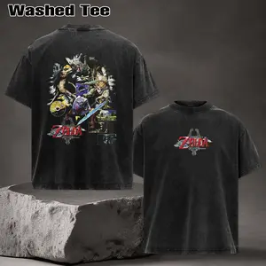 The Legend of Zelda: Twilight Princess v2 Hoodie ,Washed Tee 100% Premium Cotton Oversized Fit Pre-Washed Unisex Classic Top American Made