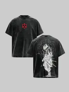 Limited Uchiha Sasuke - Naruto Anime Washed Tee Unisex Oversize Heavyweight Cotton T-shirt, Anime Wash Tee, Anime Lovers, Anime Tee, Anime Lovers Gift, Gift For Him, Gift For Her. Fabric Man graphic apparel fan merch trendy t-shirt oversized tshirts