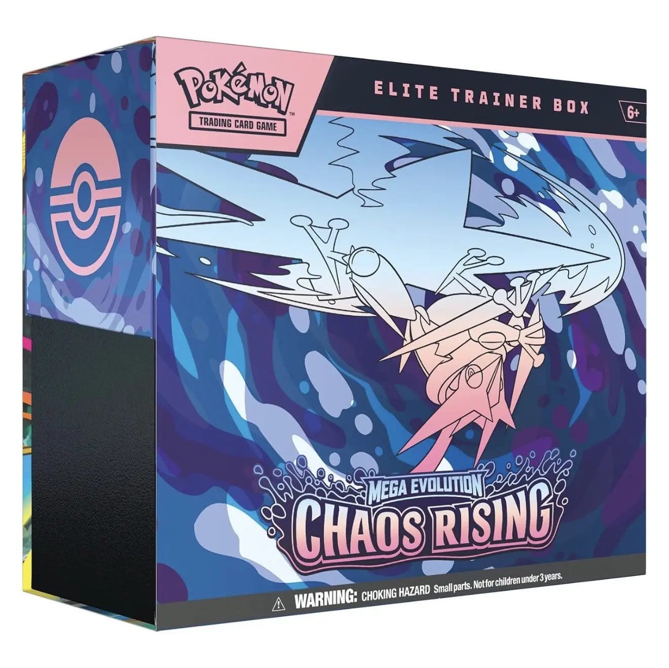 Pokemon Official TCG Mega Evolution 4 Chaos Rising Sealed Elite Trainer Box, Collectible Non-Sports Trading Cards, Suitable for 14 and Older, All Ages et