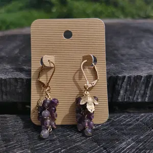 Amethyst Grape Earrings