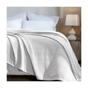 Superior Maya Chenille Herringbone Cotton Blanket, King