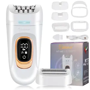 2 in 1 Women's Electric Epilator, Portable Bikini Trimmer for Arms, Underarms, Legs, Rechargeable Body Hair Trimmer,Electric Lady Shaver,Hair Removal Device, Cordless Hair Trimmer