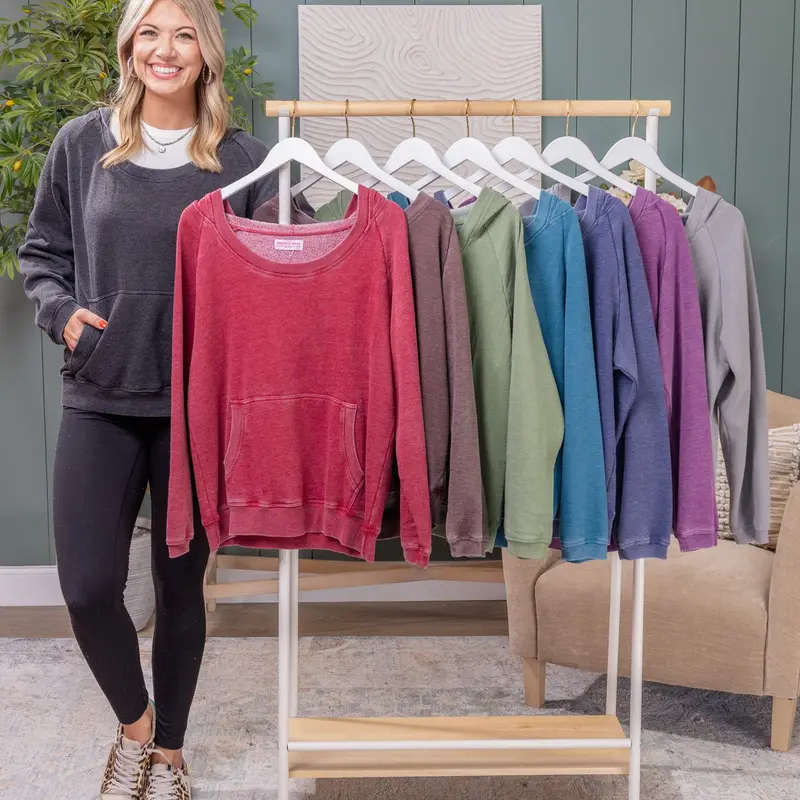 Lived In Boat Neck Hoodie Pullover by DD Design | S-3XL