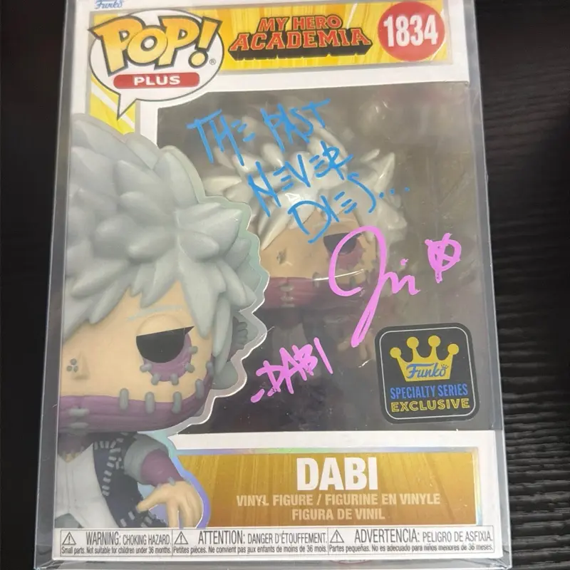 Funko My Hero Academia Dabi #1834 Autographed Collectible Action Figure by Jason Liebrecht - Display-Worthy Entertainment Figurine for Collectors