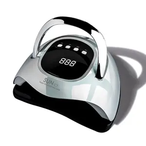 UV Light for Gel Nails 288W UV Nail Lamp with 63 LED Beads for Gel Polish with LCD Display Auto Sensor and 4 Timer Settings Professional Nail lamp