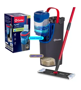 H2prO Flat Mop System for Home and Toilet Cleaning