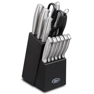 Oster Baldwyn 14-Piece Stainless Steel Cutlery Block Set