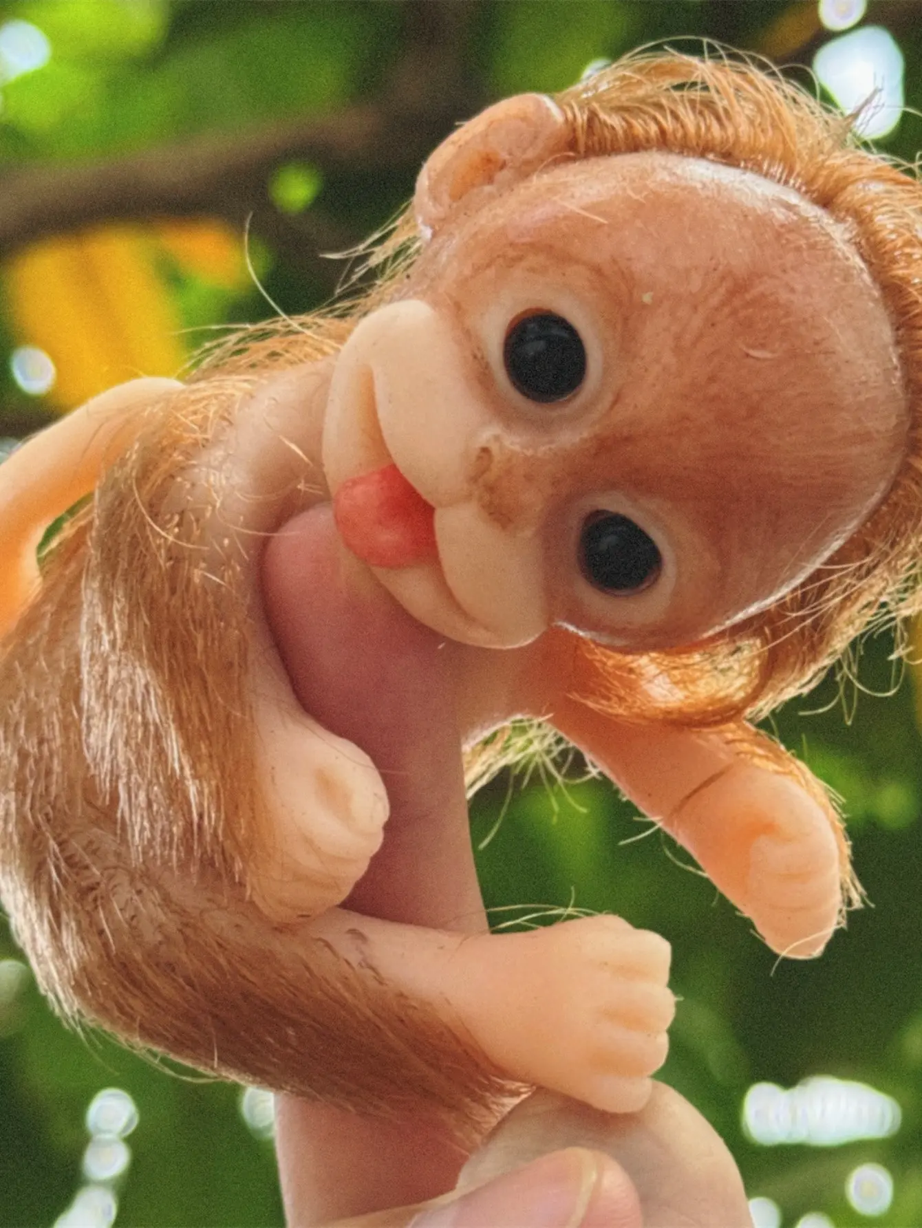 5 inch 12 cm full silicone mini reborn little monkey doll, lifelike soft touch monkey doll, cute face, fake baby, collection, festival, Halloween, birthday, perfect Christmas gift