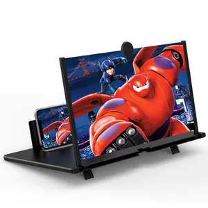 12" 14" 16" 18" 20" 3D HD Screen Magnifier for Cell Phone Enlarger Stand Compatible with All iPhone Android Smartphones Foldable Movie Video Gaming Cellphone Mount