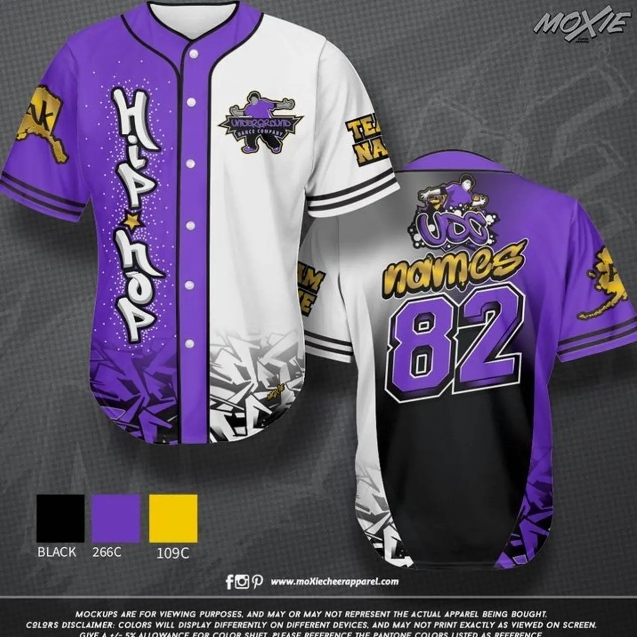 Custom Cheer & Dance Baseball Jerseys | Custom Nam | For Men & Women