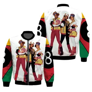 Salt‑N‑Pepa 8 Ball Idol Maker Baseball Jacket, 90s Rap Hip‑Hop Streetwear Fan Jacket