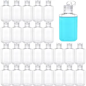 40 Pack 2 Oz Plastic Refillable Bottles with Flip Cap, Travel Size Bottles,  Containers for Business Trip, Outdoor Camping