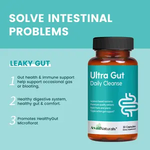 7 Day Cleanse - Gut & Colon Support｜Advanced Formula with Senna leaf extract & Cassia seed｜Contains 2.5 Billion Probiotics｜Dietary Fiber for Digestive Health｜30 capsules