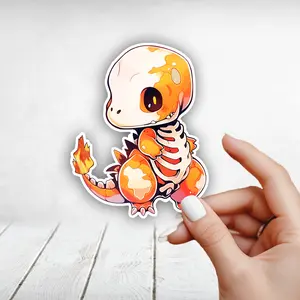 Cute Charmander Pokemon Halloween Sticker