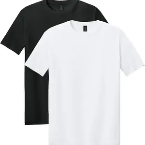 Gildan 5000 Classic Fit T-Shirt - Soft Cotton Material for Everyday Wear - Available in Black & White