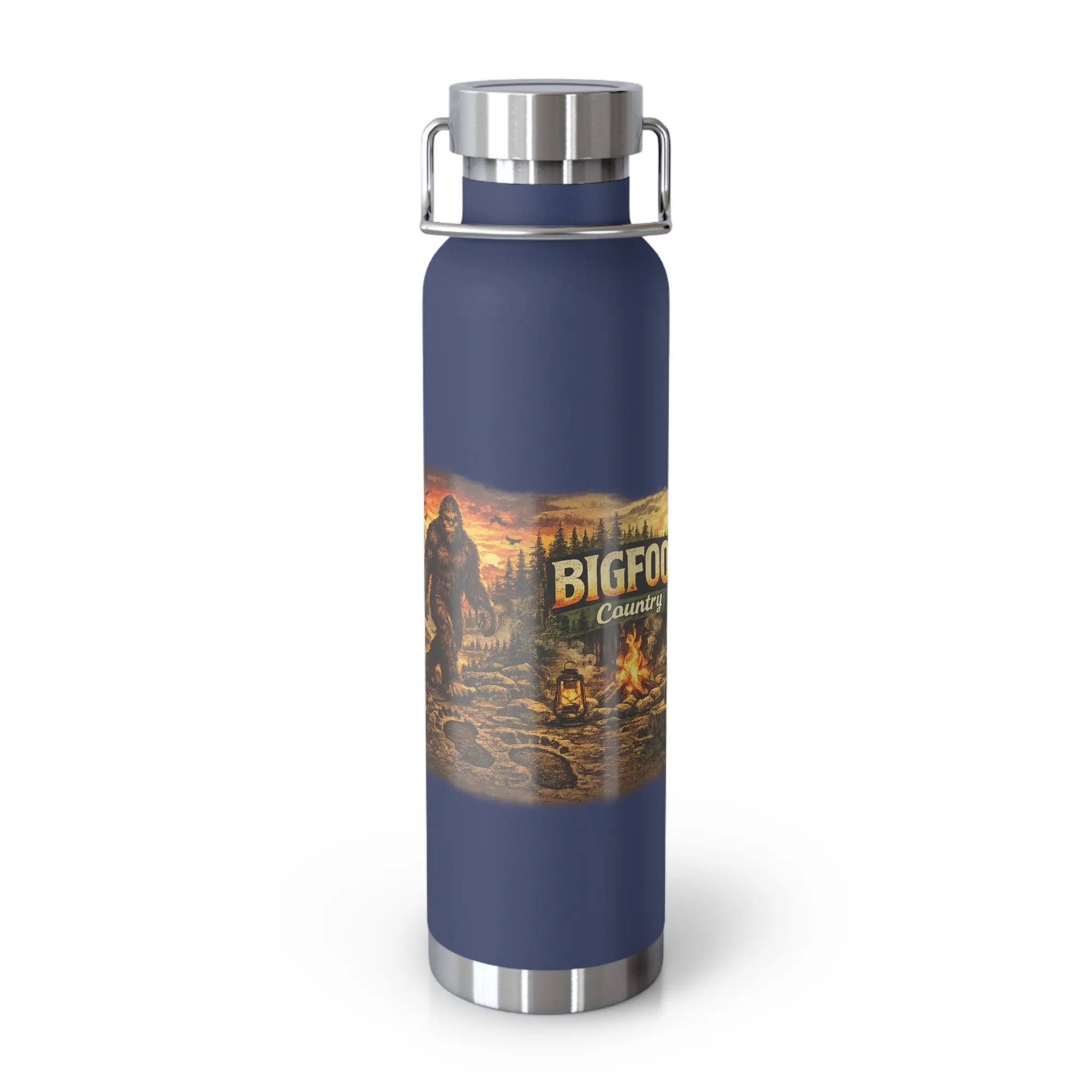 COPPER - Bigfoot Country Scene Water Bottle | 22oz Vacuum Insulated Bottle