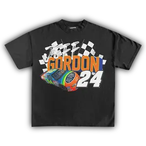 Jeff G0rd0n #24 Vintage Tee T-shirt Unisex cotton Crewneck Made Using 100% Us Cotton, Design & Printed In The USA