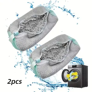 Washing Machine Shoe Bag Set, Reusable Laundry Bags for Washing Machines & Dryers, 2-Piece Anti-Stain Cleaning Kit for Sports Shoes