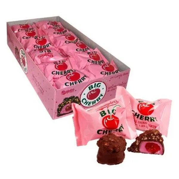 Christophers Big Cherry Cordial Chocolate Bar 1.75 oz 24 ct