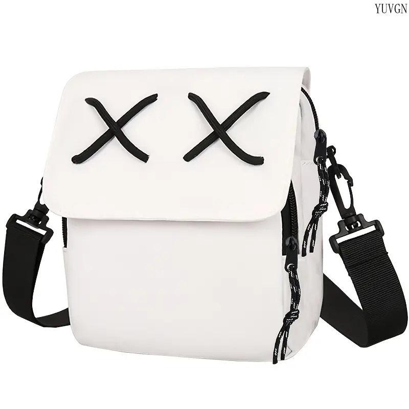 Sporty Crossbody Sling Bag, Minimalist Japanese Style Messenger Pack for Travel, Gym, and Outdoor Workout