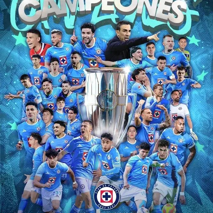Congrats Cruz Azul Football Campeones Concacaf Champions Cup Torneo 2025 Poster