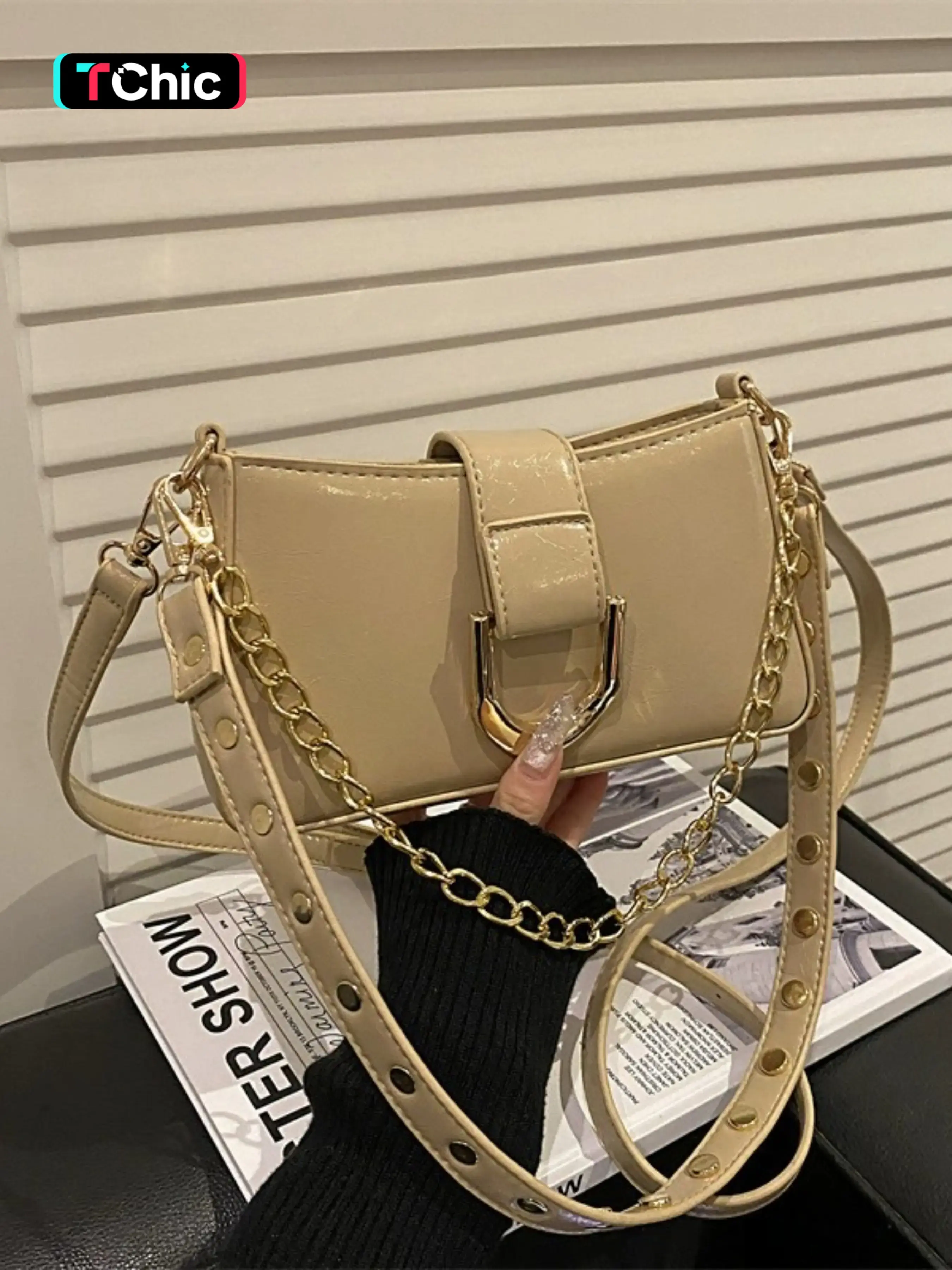 Women's Chain Shoulder Bag, Casual Daily Crossbody Handbag, Durable and Fashionable Design, Perfect Gift for Her, Adjustable Crossbody Purses, Fashion Crossbody Bags