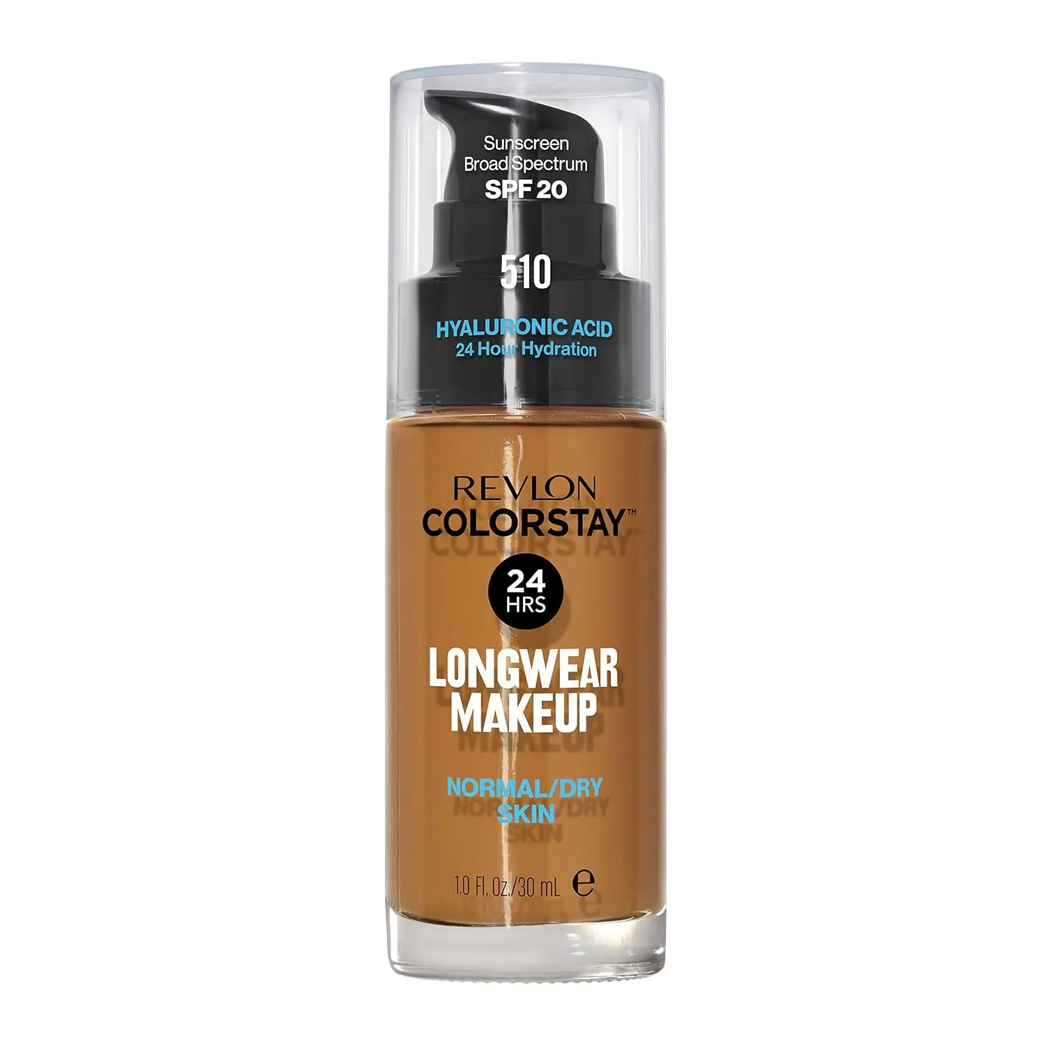 Revlon Liquid Foundation, ColorStay Face Makeup for Normal & Dry Skin, SPF 20, Longwear Medium-Full Coverage with Natural Finish, 180 Sand Beige, 1 fl oz