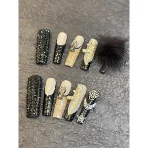 silver color bead y2k style duckbillTiny nails, huge personality 💅 Kit Polish Gel Fast Removal pool nina shimmery finish