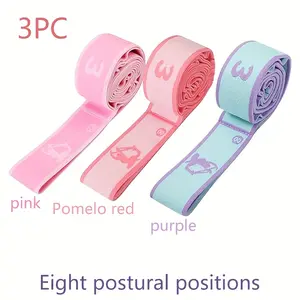 3pcs Elastic Band Set, Digital Resistance Bands, Yoga Pull Bands, Stretching Resistance Ballet Bands, 8 Loops, Stretching Dance Bands, Yoga Bands, Multi-Loop Adjustable Exercise Bands, Pilates Yoga Dance, Multifunctional Yoga And Pilates Resistance