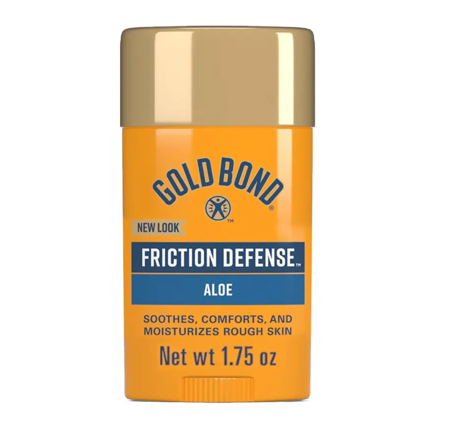 Friction Defense Anti-Chafing Moisturizer Stick for Sensitive Skin Adults, Gentle, Unscented, Nongreasy, Contains Aloe, Apply Liberally, 1.75 oz