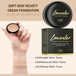 Waterproof Matte Concealer - Full Coverage Under Eye Concealer for Dark Circles, Acne & Blemishes, Oil Control Long-Lasting