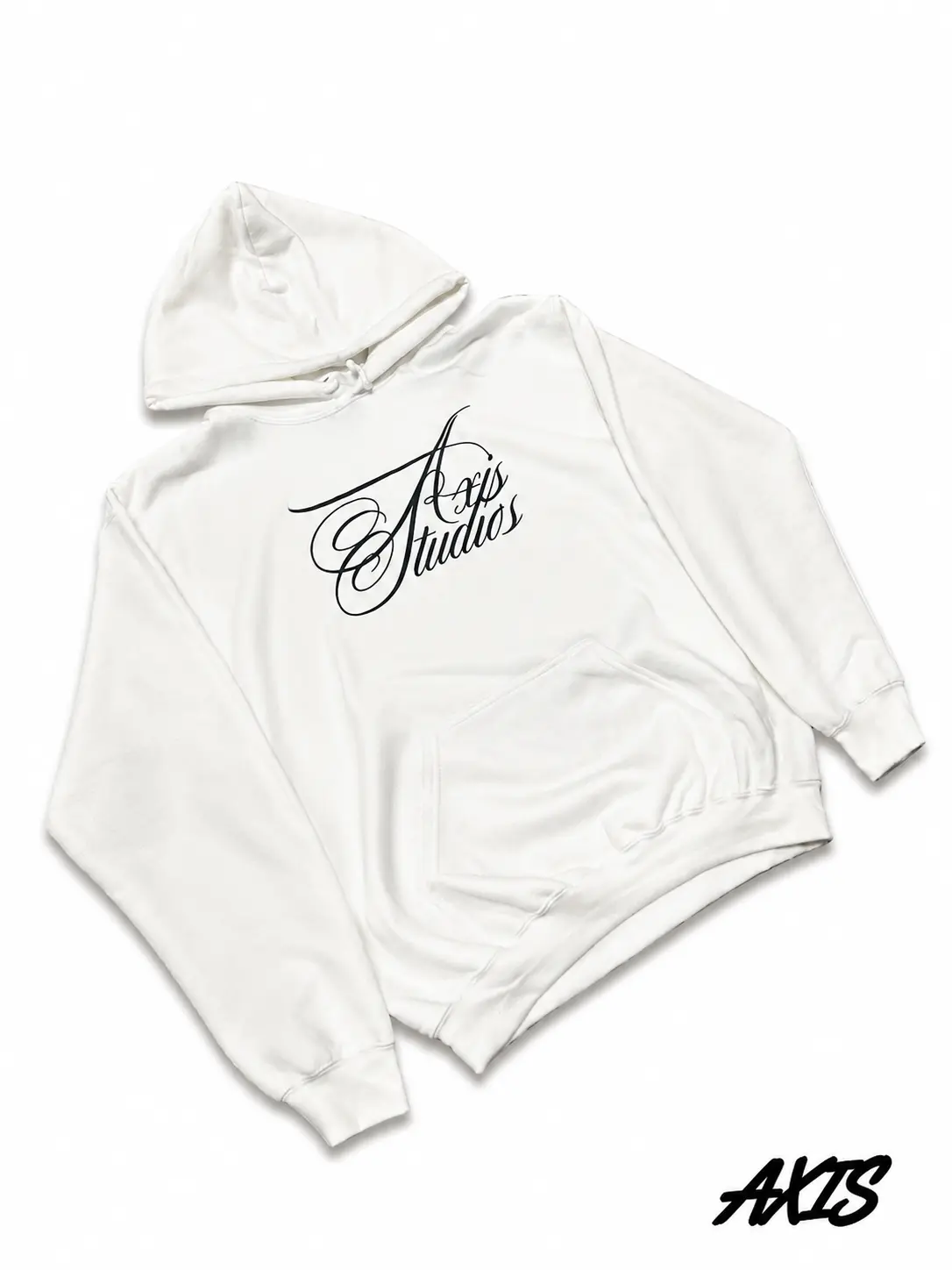 White Axis Studios Distressed Hoodie