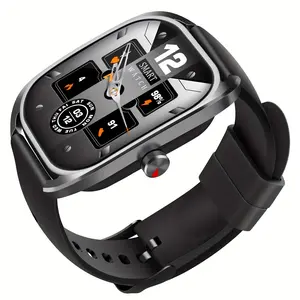 Smart Watch For Men 2.01" Large Touch Screen 240x296 Retina Resolution Fitness Tracker With 120+ Sports Modes For Android IOS - Wearable